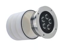 301006.WW.30.SS  Hydroscuba Medium Recess, 8W LED Warm White, Stainless Steel 30° Luminaire,